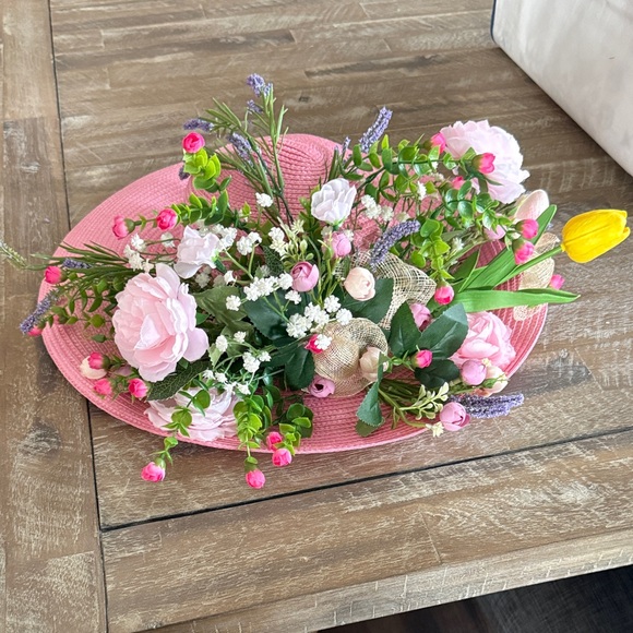 Bellissima Accessories - Pink Spring Floral Derby Hat